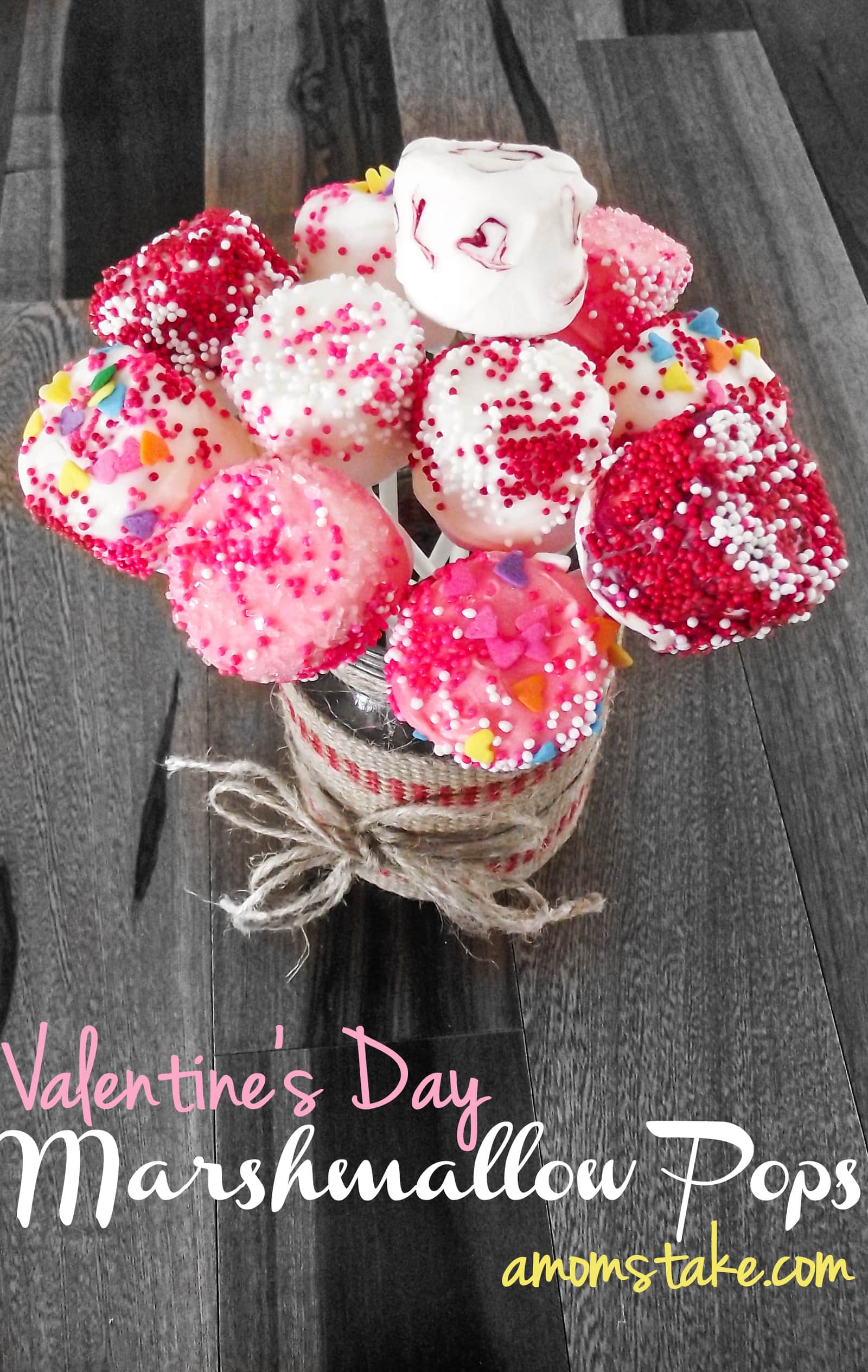 Valentine's Day Marshmallow Bouquet