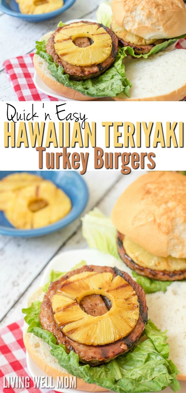 Here's a tasty twist on a classic grilled burger - Hawaiian Teriyaki Turkey Burgers! These delicious burgers are very quick and simple to make and a favorite with the whole family, including kids! Get the easy recipe here and pop them on the grill today!
