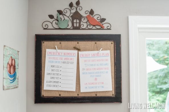 Love printables? Here's a FREE printable Emergency Numbers List, plus an Energy Savings Plan printable so you can teach the kids important numbers AND get the whole family on board with conserving energy and saving money. Download here: