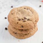 Dairy-free chocolate chip cookies so delicious, no one will guess they're gluten-free too! They're quick and easy to make and sweetened with coconut sugar; this favorite recipe gets two thumbs up from kids and adults alike!