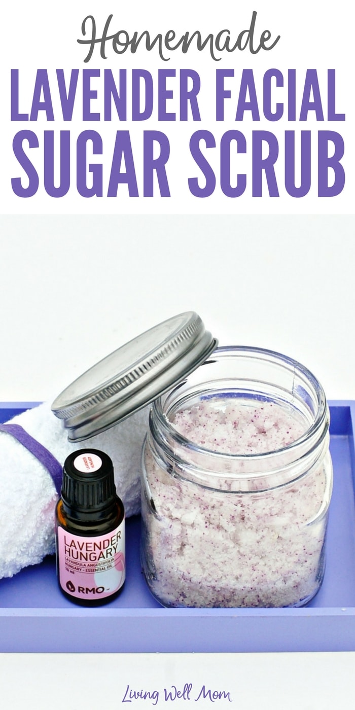 Homemade Lavender Facial Sugar Scrub