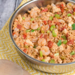 With shrimp, ground sausage, and chicken, this One-Pot Jambalaya dinner is kid-friendly and ready in 30 minutes or less!