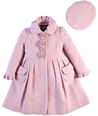 Rothschild Kids' pink pretty girls' coat and hat