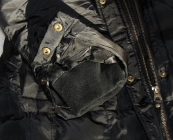 sleeve of black winter coat