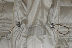 inside pockets of white winter coat