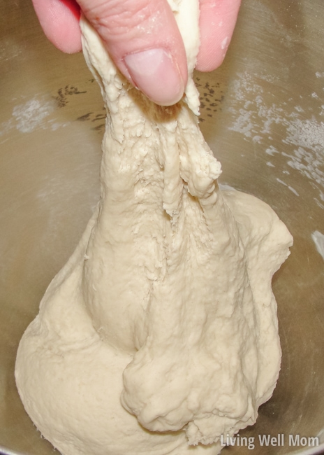 mixed soft pretzel recipe dough in a bowl