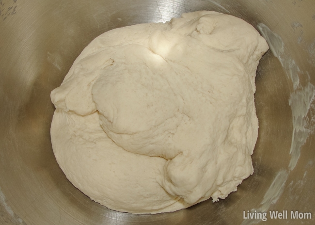 soft pretzel dough in a bowl 
