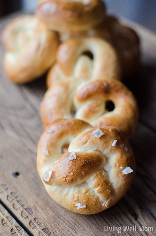 soft pretzel recipe closeup