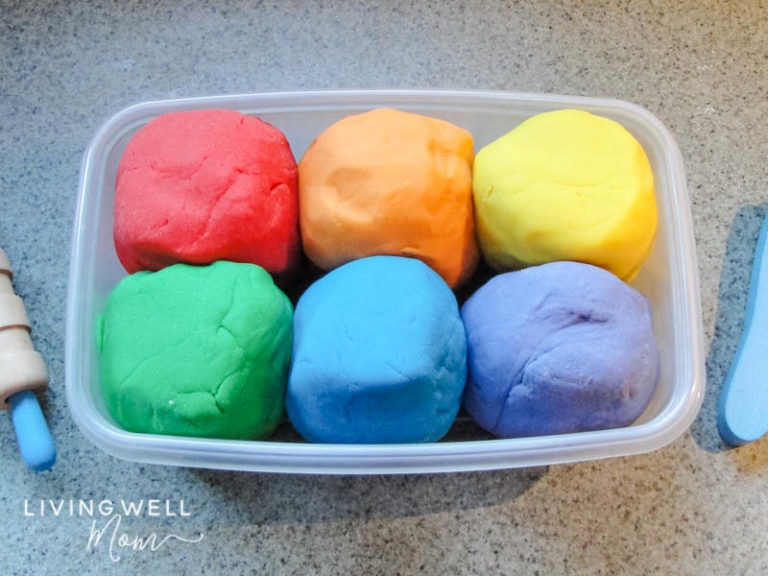 The Easiest Homemade Playdough Recipe {Lasts for Months!}