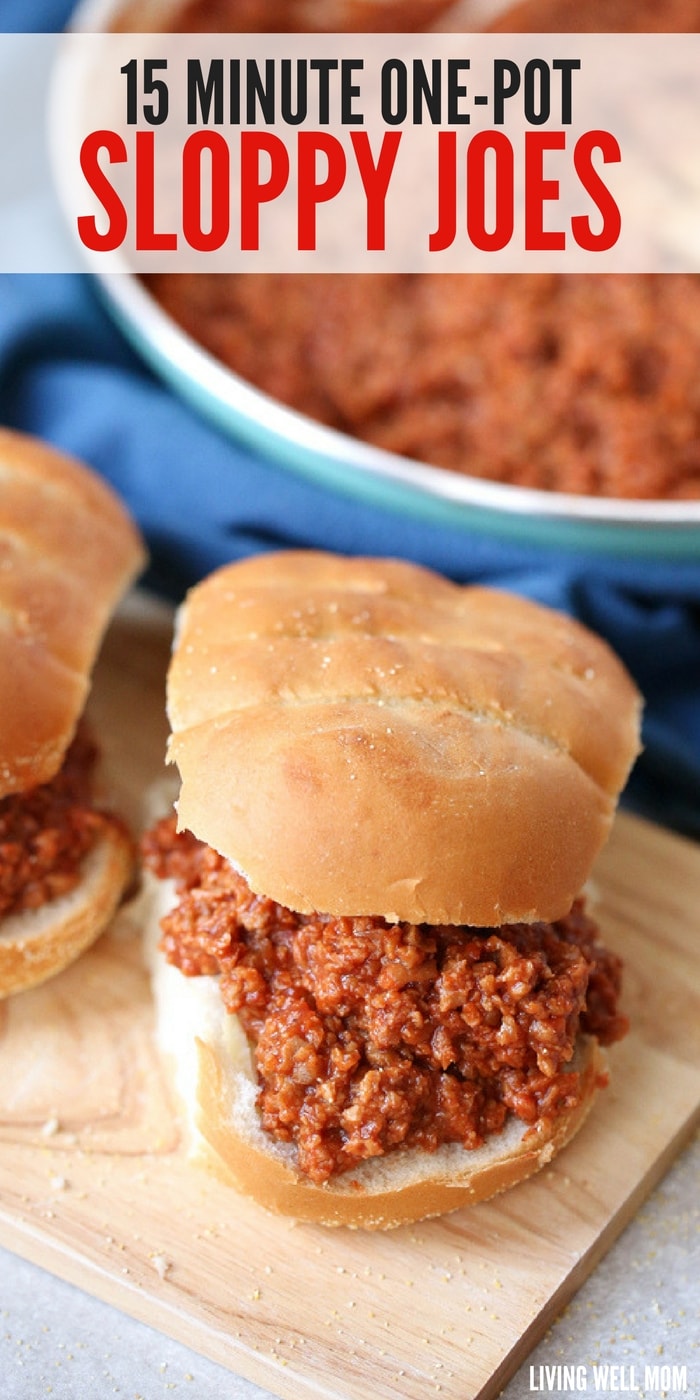 15 Minute OnePot Sloppy Joes