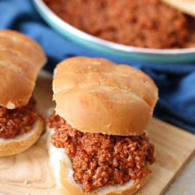 One-Pot Sloppy Joes is a quick-and-easy weeknight meal you can whip up in just 15 minutes. This hearty dinner recipe is deliciously flavorful and kid-approved too!