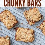 Ooey Gooey Chunky Bars are like chocolate chip cookies on steroids! The bar form makes this recipe quick and easy to make while the toffee, white chocolate, and chocolate chips combo will satisfy any sweet tooth!