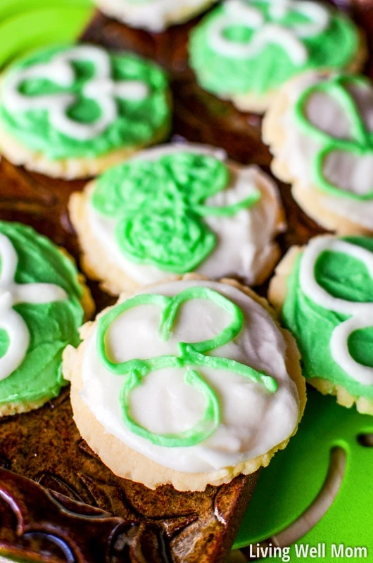  St Patrick's Day Frosted Butter Cookies