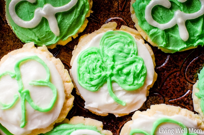  St Patrick's Day Frosted Butter Cookies