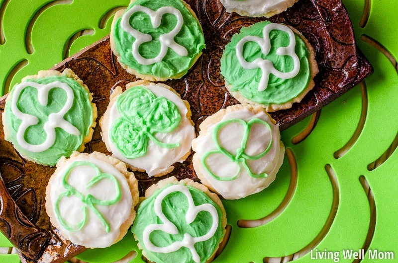  St Patrick's Day Frosted Butter Cookies