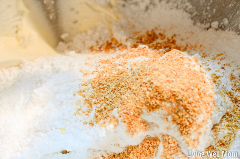 confectioners sugar and orange peel for cream cheese frosting