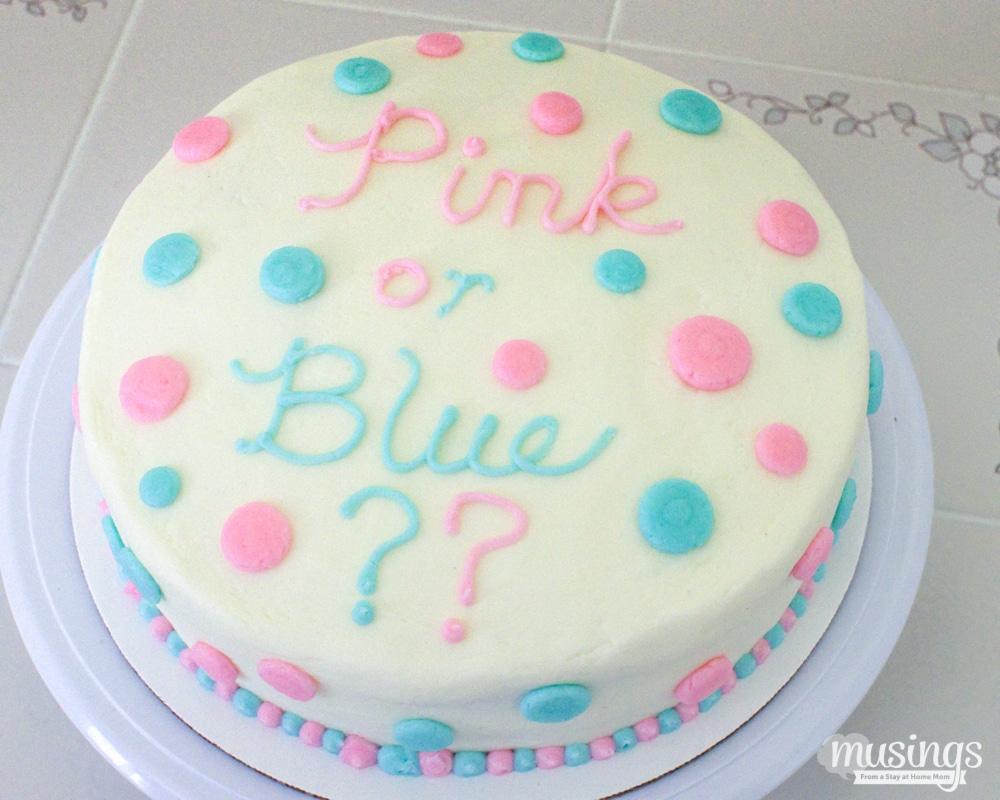 What's a Baby Gender Reveal Cake? - Living Well Mom