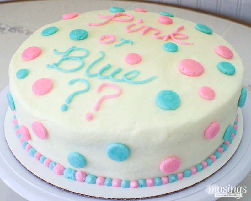 What's a Baby Gender Reveal Cake? - Living Well Mom