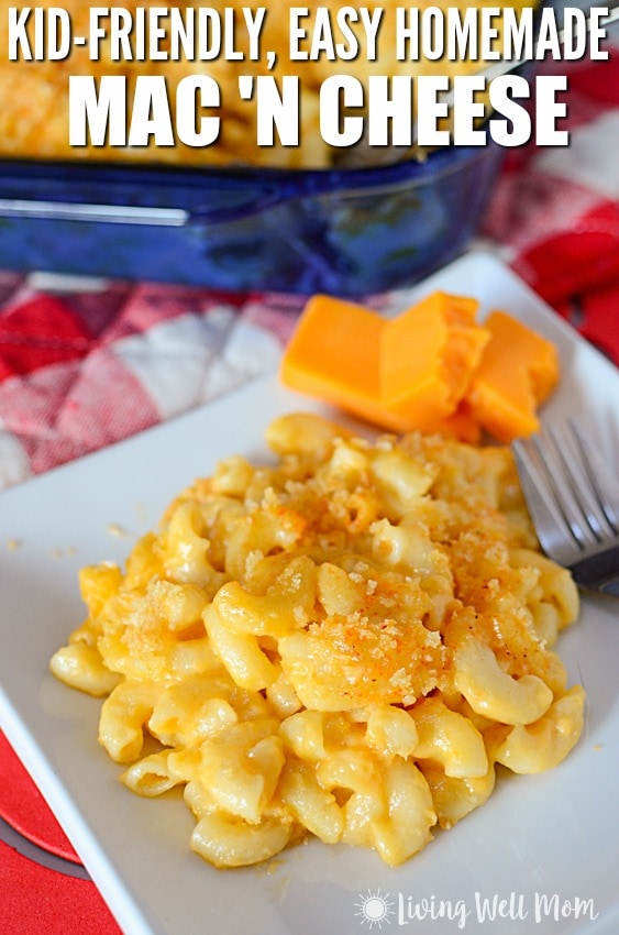 kid friendly mac n cheese in brownies