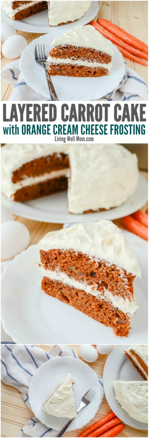 collection of pictures for layered carrot cake recipe