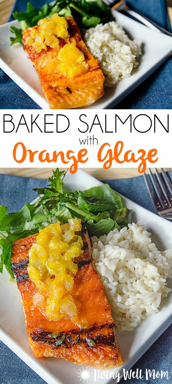 collection of photos for baked salmon with orange glaze recipe