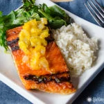 salmon with rice