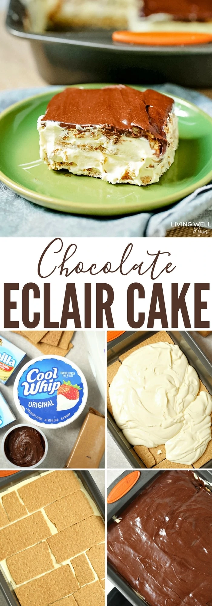 collection of photos for chocolate eclair cake recipe