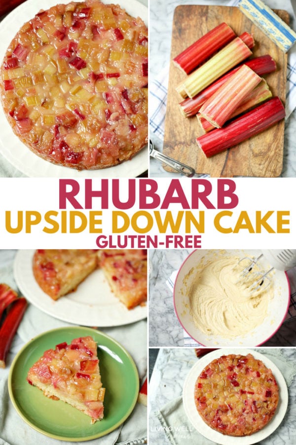 gluten-free rhubarb upside down cake