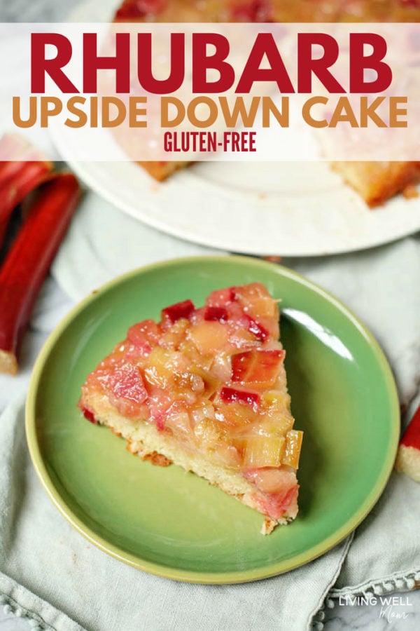 Rhubarb Upside down cake dessert