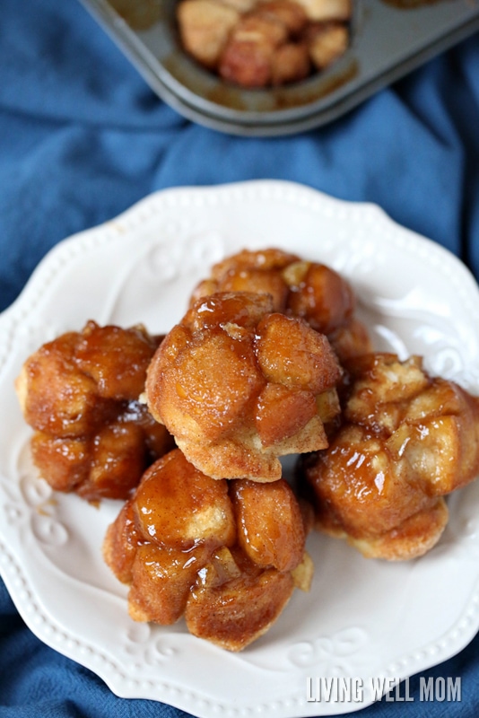 Bursting with cinnamon apple flavor, Apple Monkey Bread Bites is easy enough for kids to help make and they’ll love munching on this favorite snack!