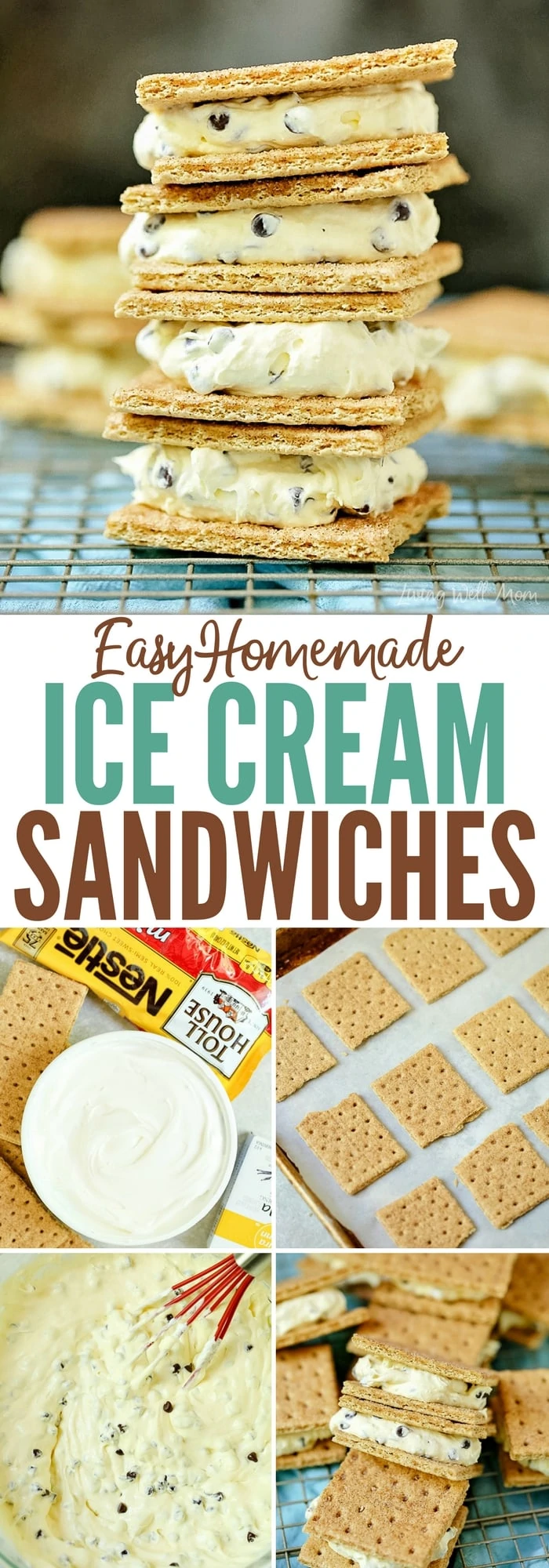 homemade graham cracker ice cream sandwiches recipe