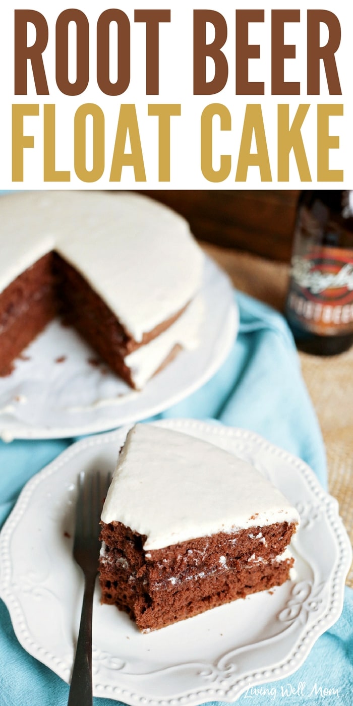 This easy Chocolate Root Beer Float Cake has all the flavors of your favorite sweet drink in a delicious chocolate cake! It’s perfectly flavored with root beer while the creamy frosting adds the perfect “foamy’ touch. It’s really no surprise that this chocolate cake is a family favorite recipe!