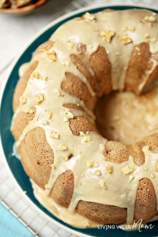 With a perfect blend of cinnamon, apple, and nutmeg, this Caramel Apple Cake is topped with a delightful caramel icing and will quickly become a favorite fall dessert!