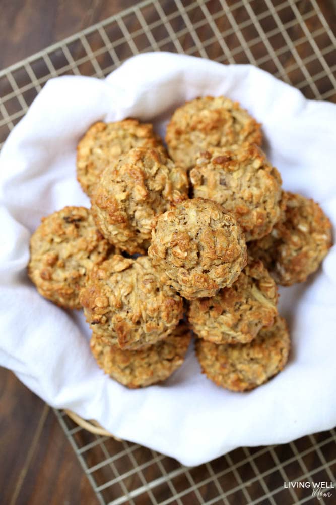 Apple Oatmeal Muffins - this simple muffin recipe is both mom and kid-approved because it’s delicious without a lot of sugar. It’s a great snack for school or after school. Make ahead and freeze too!