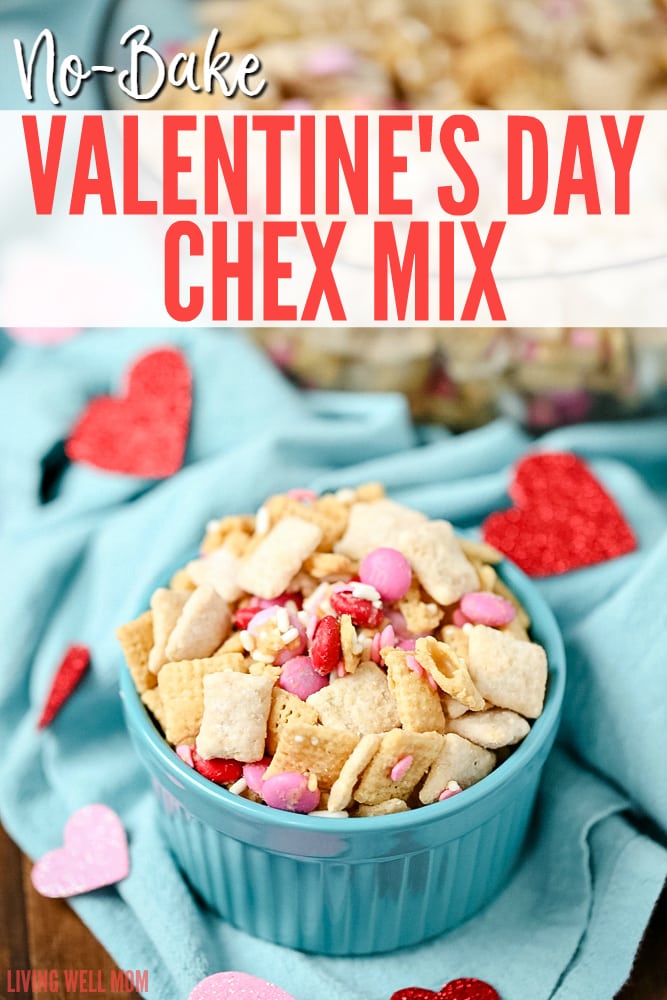 No-Bake Valentine's Day Chex Mix