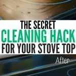 Finally get your stove top sparkling clean with this handy cleaning hack!
