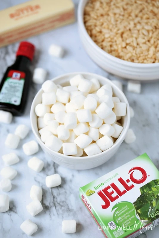 lime jello rice krispie treats ingredients