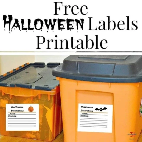 free printable decorative halloween labels
