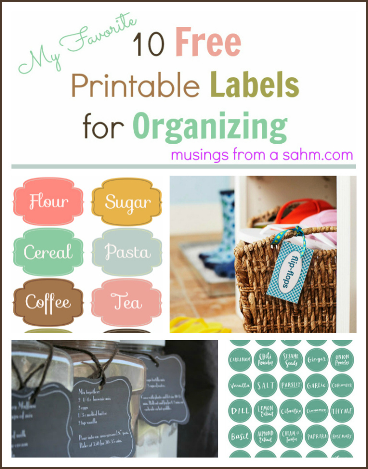 Free PrintableLabels for Organizing