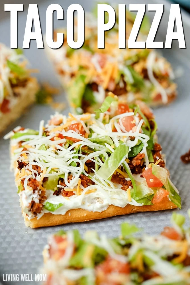 taco pizza with crescent roll crust