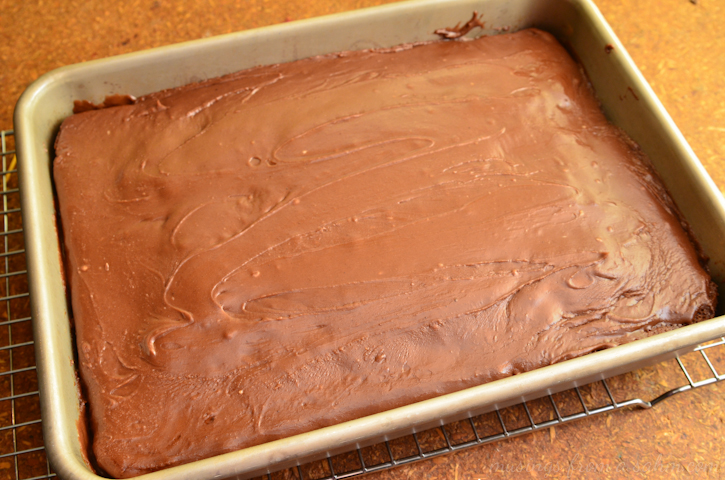 baked chocolate cake