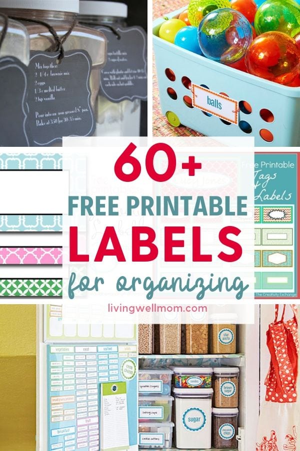 60+ Free Printable Labels for Organizing Your Home Living Well Mom