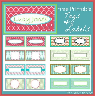 Free Printable Pretty Labels