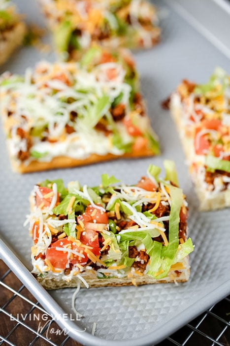 The Best Easy Taco Pizza Recipe - Living Well Mom