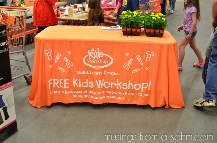 DIY for Kids at The Home Depot Kids Workshop #DigIn - Living Well Mom