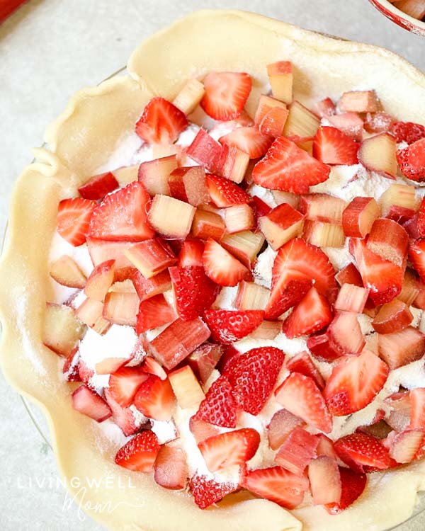 strawberry rhubarb pie filling