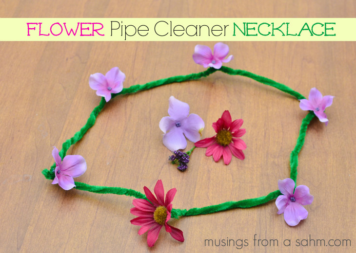 Flower Necklace Craft for Kids