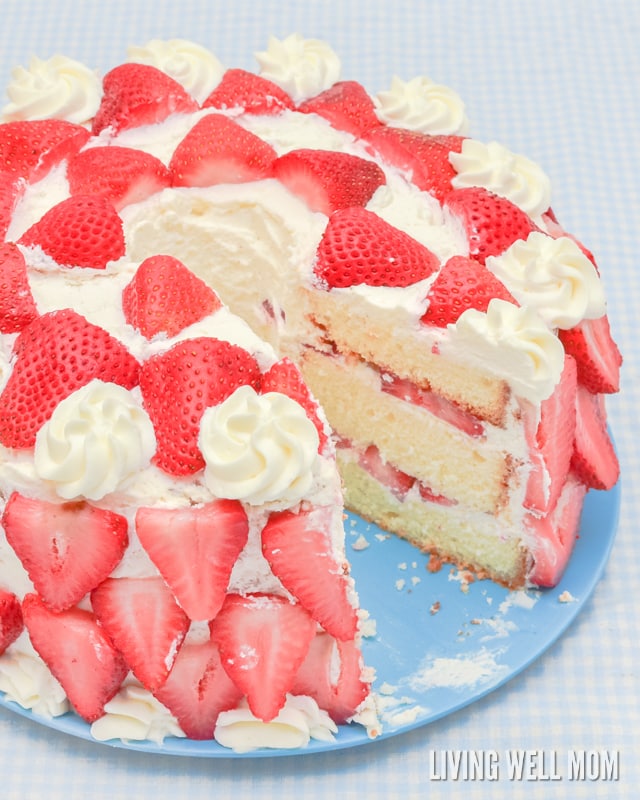 Pound Cake with Strawberries and Whipped Cream