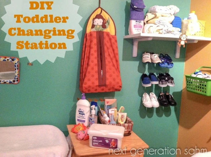 DIY Toddler Changing Station