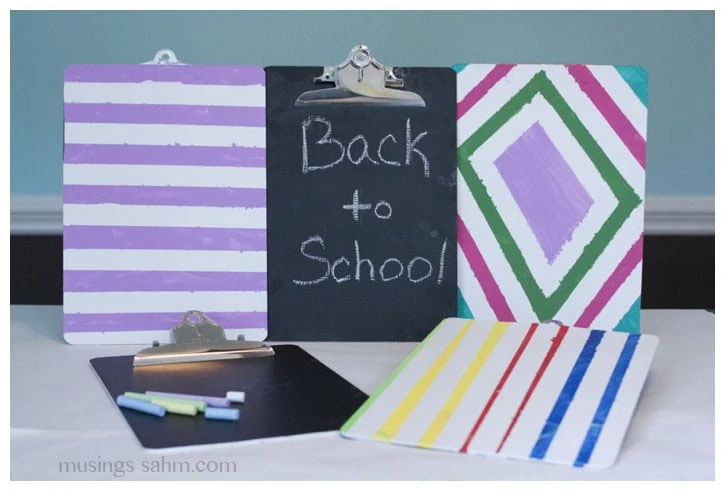 DIY Personalized Chalkboard Clipboards